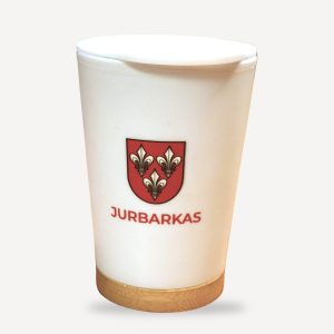 Kelioninis puodelis kavai Jurbarkas - suvenyras iš Jurbarko rajono
